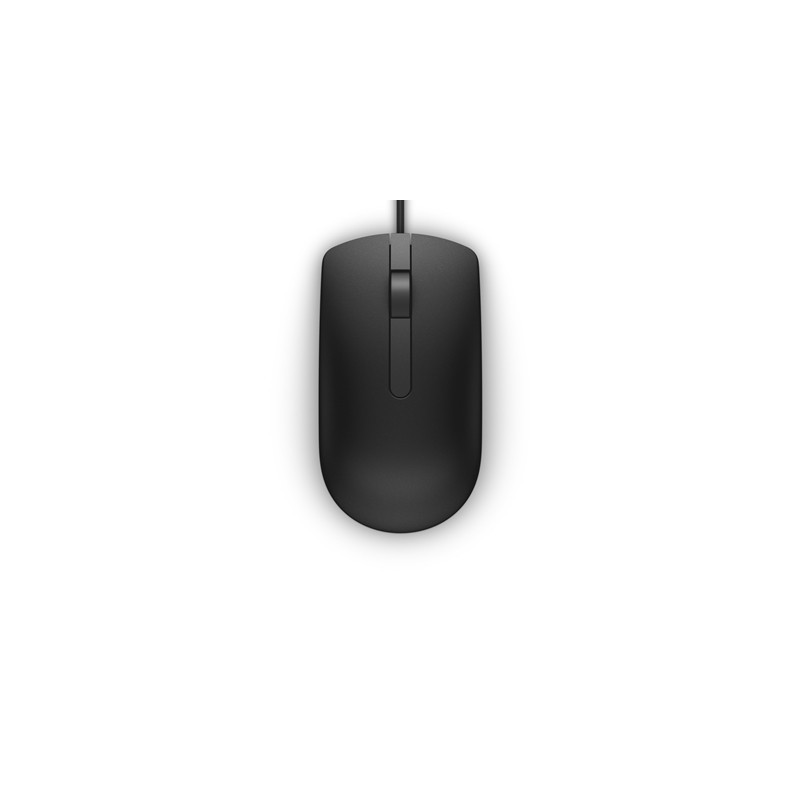 Dell MS116 Wired USB Mouse  2-Buttons  1000dpi and Optical Tracking  Ambidextrous Design for PC  Mac and Laptop  Black