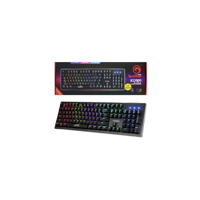 Marvo Scorpion KG909-UK Full Size Individual RGB Mechanical Gaming Keyboard