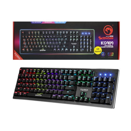 Marvo Scorpion KG909-UK Full Size Individual RGB Mechanical Gaming Keyboard