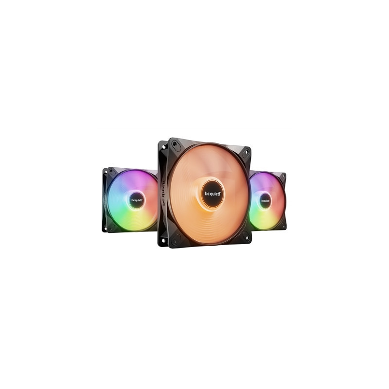 be quiet! Light Wings LX 120mm PWM High-Speed Fan  ARGB Lighting  Black  Ultra-Quiet Operation  High Airflow  Rifle Bearing  Dai