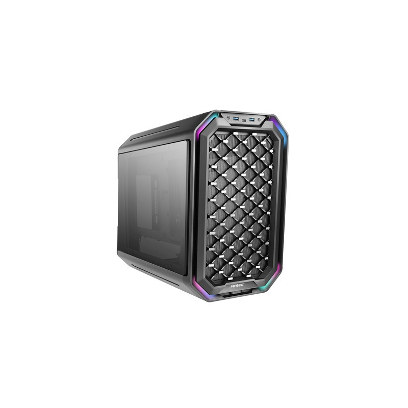 Antec Dark Cube Mid Cube 2 x USB 3.0 / 1 x USB 3.1 Type-C Tempered Glass Side Window Panel with Interchangeable Front Panels Bla