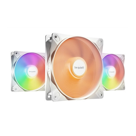 be quiet! Light Wings LX 120mm PWM High-Speed Fan  ARGB Lighting  White  Ultra-Quiet Operation  High Airflow  Rifle Bearing  Dai
