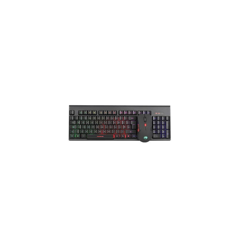 Marvo Scorpion KW512 3 Colour LED Backlit with 7 Lighting Modes Wireless Keyboard and Mouse Bundle