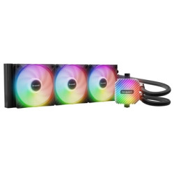 be quiet! Light Loop 360mm AIO Liquid Cooler - High-Performance ARGB All-in-One Water Cooling System with Triple Light Wings LX 