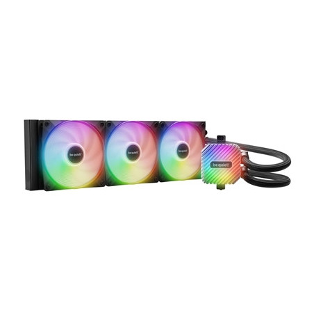 be quiet! Light Loop 360mm AIO Liquid Cooler - High-Performance ARGB All-in-One Water Cooling System with Triple Light Wings LX 
