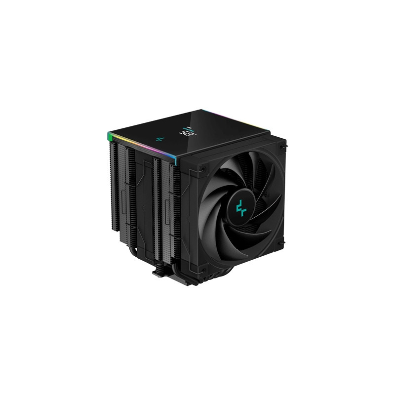 DeepCool AK620 Digital CPU Cooler  Black  2x 120mm Fan  Dual Tower  ARGB  6x Direct Touch Copper Heatpipes  Intel/AMD