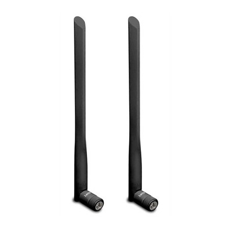 DrayTek ANT-1205B 5dB High-Gain WiFi Dual-Band Black Antennas (One Pair)