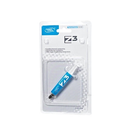 DeepCool Z3 Thermal Compound Syringe  6.5g  Silver Grey  High Performance with Excellent Thermal Conductivity  High Compatibilit