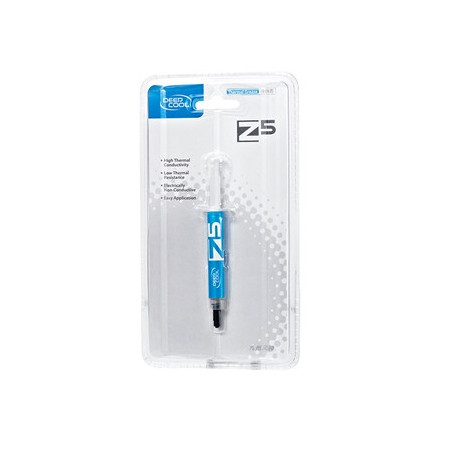 DeepCool Z5 Thermal Compound Syringe  7g  Silver Grey  High Performance with Excellent Thermal Conductivity  Recommended for use