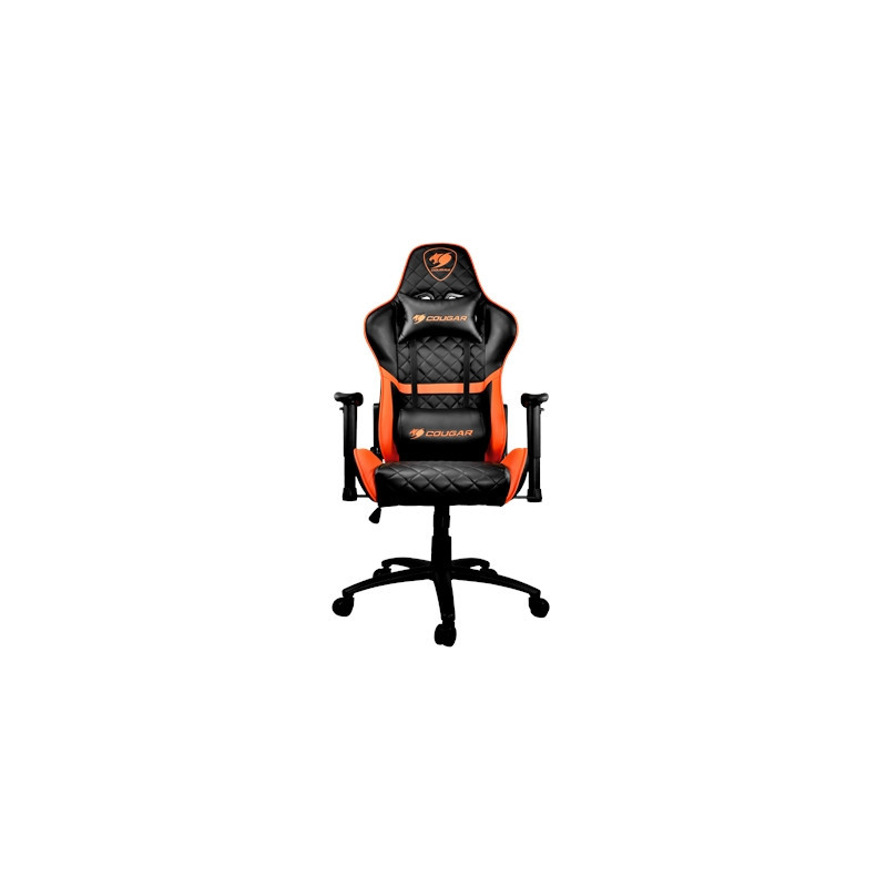 Cougar Armor One Gaming Chair with Reclining and Height Adjustment Black and Orange