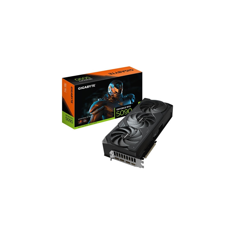 Gigabyte NVIDIA GeForce RTX 5090 WINDFORCE OC 32G Graphics Card  32GB GDDR7  21760 CUDA Cores  2467 MHz Core Clock  Triple Fan  
