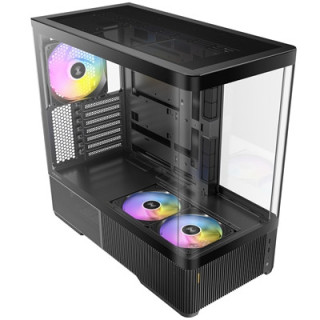 Antec Constellation C6 Curve ARGB Mid Tower Gaming PC Case  3-Sided Curved Tempered Glass  3 Pre-Installed ARGB PWM Fans  USB-C 