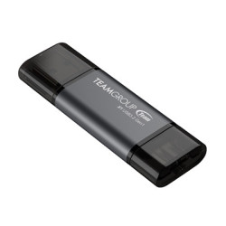 Team TX1364GC01 2 in 1 Dual OTG 64GB Flash Drive  X1 USB 3.2 Gen1  Type C & A  Plug and Play