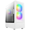 ANTEC NX410 Case  Gaming  White  Mid Tower  1 x USB 3.0 / 2 x USB 2.0  Tempered Glass Side Window Panel  Addressable RGB LED Fan