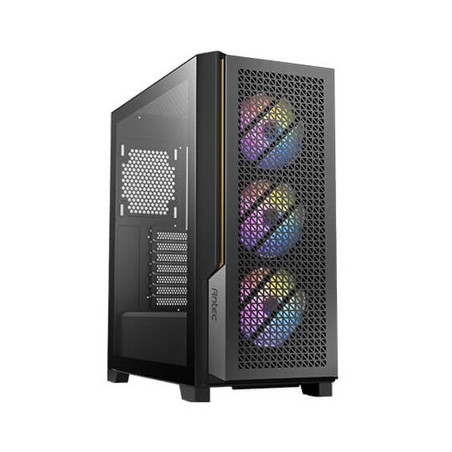 ANTEC P20C ARGB Case  Gaming  Black  Mid Tower  2x USB 3.0  1x USB Type-C 3.2 Gen2  Audio In/Out  4mm Tempered Glass Side Panel 