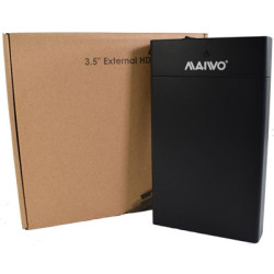 Maiwo USB 3.0 3.5“ External Hard Drive Enclosure  with Power Adapter