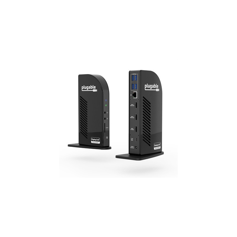 Plugable UD-ULTCDL USB-C Triple Monitor 4K 96W USB-C PD DisplayLink Certified Docking Station