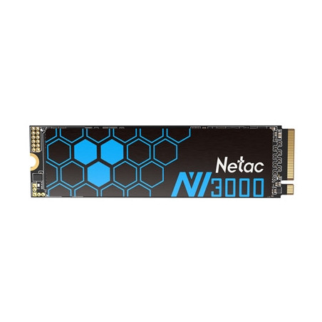 NETAC NV3000 (NT01NV3000-500-E4X) 500GB NVMe SSD  M.2 Interface  PCIe Gen3  2280  Read 3300MB/s  Write 2400MB/s  Heatsink  5 Yea