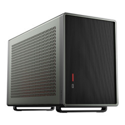 Antec Performance 1M Aventurine Mini-ITX Gaming Case with Aluminum Finish  PCIe 4.0 Riser Cable  USB 3.2 Gen2 Type-C  Tool-Free 
