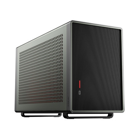 Antec Performance 1M Aventurine Mini-ITX Gaming Case with Aluminum Finish  PCIe 4.0 Riser Cable  USB 3.2 Gen2 Type-C  Tool-Free 
