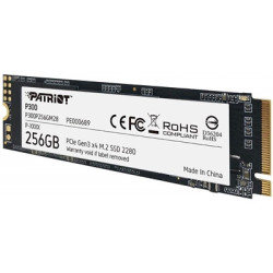 Patriot P300 (P300P256GM28) 256GB NVMe SSD  M.2 Interface  PCIe Gen3  2280  Read 1700MB/s  Write 1100MB/s  3 Year Warranty