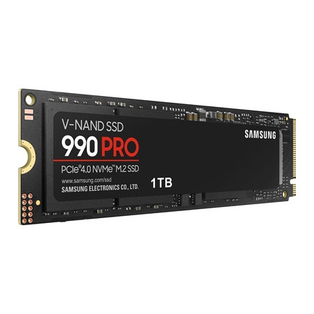 Samsung 990 PRO(MZ-V9P1T0BW) 1TB NVMe SSD  PCIe Gen4  M.2 Interface  2280  Read 7450 MB/s  Write 6900 MB/s  5 Year Warranty