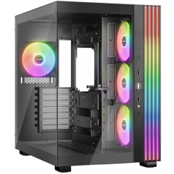 be-quiet! Light Base 600 LX  Black  Midi-Tower ATX Case  Massive ARGB LED Strip  Full Windowed Design  4x Light Wings LX 120mm P
