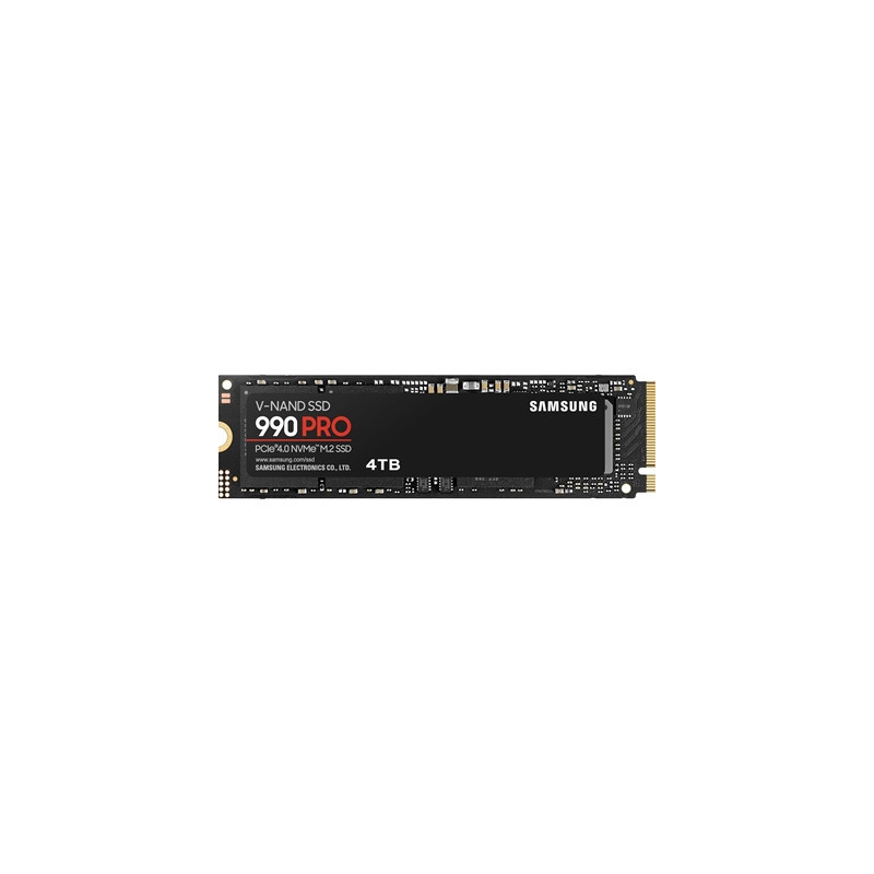 Samsung 990 PRO(MZ-V9P4T0BW ) 4TB NVMe SSD  PCIe Gen4  M.2 Interface  2280  Read 7450 MB/s  Write 6900 MB/s  5 Year Warranty