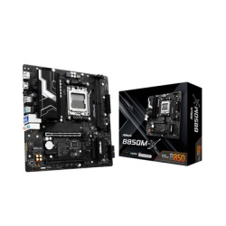 ASRock B850M-X AMD AM5 Socket Motherboard  Micro-ATX  2x DDR5 Slots  2x M.2 Sockets  1x USB-C Port  2.5GbE LAN  1x DisplayPort /