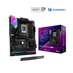 ASRock B860 Lightning WiFi PHANTOM GAMING Intel 1851 Socket Motherboard  ATX  4x DDR5 Slots  4x M.2 Sockets  2x USB-C Port  Fitt