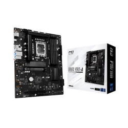 ASRock B860 Pro-A Intel 1851 Socket Motherboard  ATX  4x DDR5 Slots  3x M.2 Sockets  2x USB-C Port  2.5GbE LAN  1x DisplayPort /