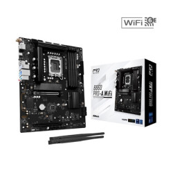 ASRock B860 Pro-A WiFi Intel 1851 Socket Motherboard  ATX  4x DDR5 Slots  3x M.2 Sockets  2x USB-C Port  2.5GbE LAN  Wi-Fi 6E  1