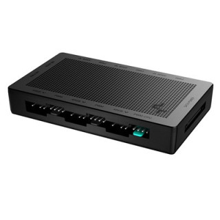 DeepCool SC790 2-in-1 Addressable RGB & PWM Fan Hub  6-Port  Connect up to 6 PWM ARGB 3-Pin Fans Simultaneously While Occupying 