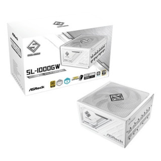 ASRock Steel Legend SL-1000G 1000W ATX Power Supply Unit  80 Plus Gold Certified  120mm Silent Cooling Fan  High Efficiency PSU