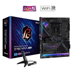 ASRock Z790 Nova WiFi PHANTOM GAMING Intel 1700 Socket Motherboard  ATX  4x DDR5 Slots  7x M.2 Sockets  2x USB-C Port  Fitted I/