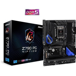 ASRock Z790 PG Riptide Intel 1700 Socket Motherboard  ATX  4x DDR5 Slots  5x M.2 Sockets  2x USB-C Port  Fitted I/O Shield  2.5G