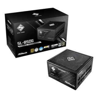 ASRock Steel Legend SL-850G 850W ATX Power Supply Unit  80 Plus Gold Certified  120mm Silent Cooling Fan  High Efficiency PSU
