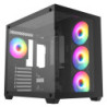 CRONUS Pallas Case  Gaming  Black  Mid Tower  1 x USB 3.0 / 2 x USB 2.0  Tempered Glass Front & Side Window Panels  RGB LED Fans
