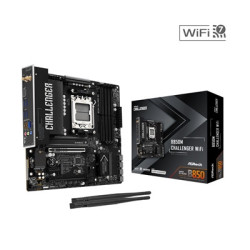 ASRock B850M Challenger WiFi AMD AM5 Socket Motherboard  Micro-ATX  4x DDR5 Slots  2x M.2 Socket  Fitted I/O Shield  2.5GbE LAN 