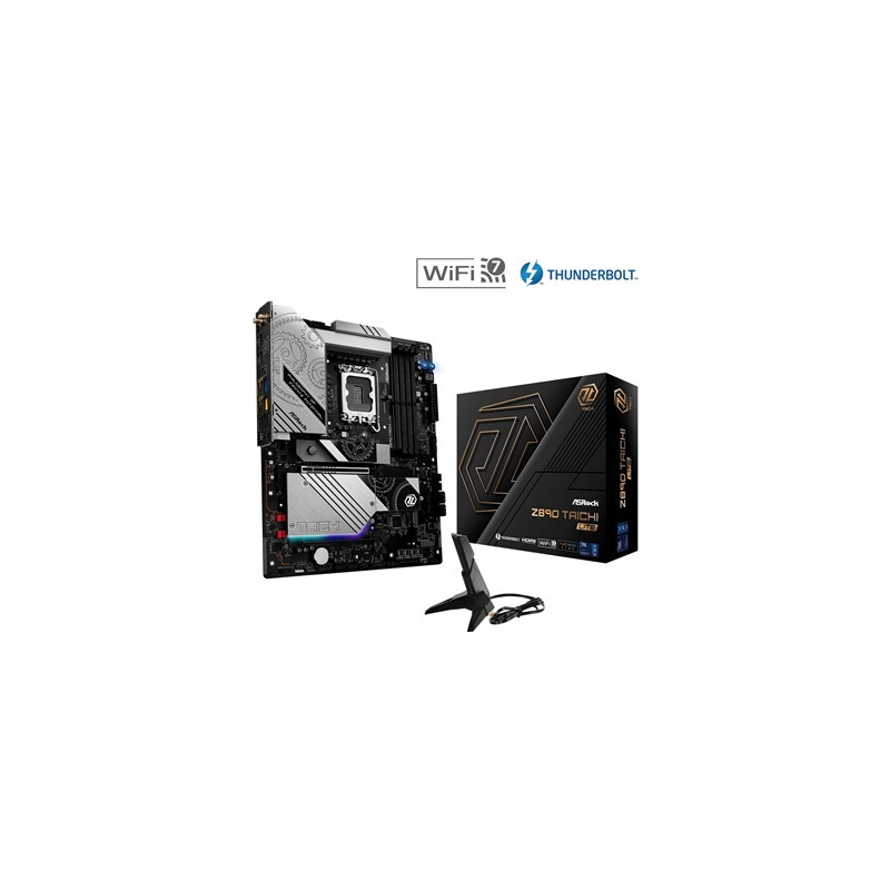 ASRock Z890 TAICHI LITE Intel 1851 Socket Motherboard  ATX  4x DDR5 Slots  6x M.2 Sockets  3x USB-C Port  Fitted I/O Shield  5Gb