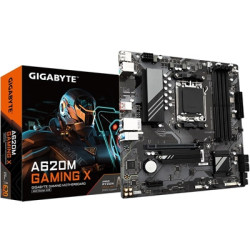 Gigabyte A620M GAMING X AMD AM5 Socket Motherboard  Micro-ATX  4x DDR5 Slots  1x M.2 Socket  2x USB-C Port  GbE LAN  1x DisplayP