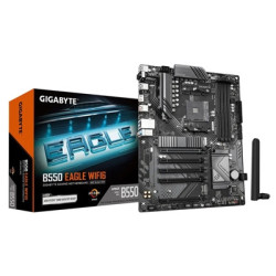 Gigabyte B550 EAGLE WIFI6 AMD AM4 Socket Motherboard  ATX  4x DDR4 Slots  2x M.2 Sockets  2x USB-C Port  GbE LAN  Wi-Fi 6  1x HD