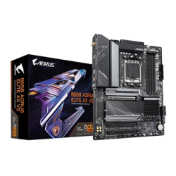 Gigabyte B650 AORUS ELITE AX V2 AMD AM5 Socket Motherboard  ATX  4x DDR5 Slots  3x M.2 Sockets  1x USB-C Port  Fitted I/O Shield