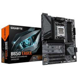 Gigabyte B650 EAGLE AMD AM5 Socket Motherboard  ATX  4x DDR5 Slots  3x M.2 Sockets  2x USB-C Port  Fitted I/O Shield  GbE LAN  1