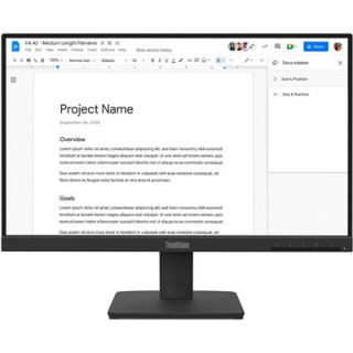 Lenovo ThinkVision S22-4e  Full HD (1920 x 1080)  100Hz  4ms  16:9  IPS  WLED Monitor  HDMI  VGA  Tilt Adjustable  3 Year Warran