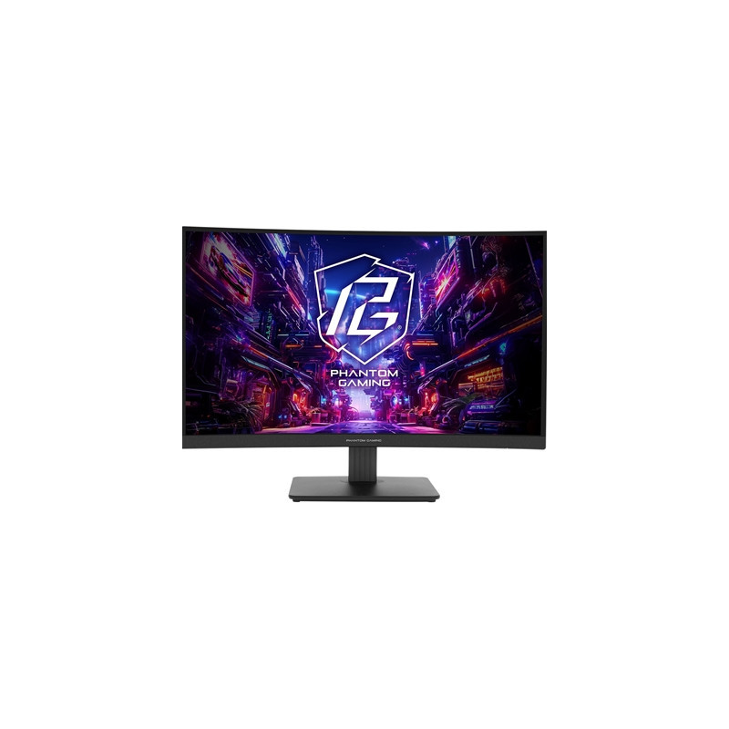ASRock Phantom Gaming PG27QRT1B 27 Inch QHD (2560 x 1440) Curved 1500R VA Gaming Monitor  180Hz 1ms (MPRT) Response Time  2 x HD