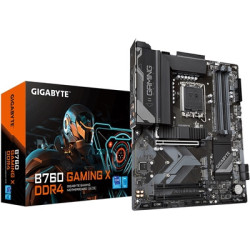 Gigabyte B760 GAMING X DDR4 Intel 1700 Socket Motherboard  ATX  4x DDR4 Slots  3x M.2 Sockets  1x USB-C Port  Fitted I/O Shield 