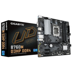 Gigabyte B760M D3HP DDR4 Intel 1700 Socket Motherboard  Micro-ATX  4x DDR4 Slots  2x M.2 Sockets  1x USB-C Port  GbE LAN  1x D-S