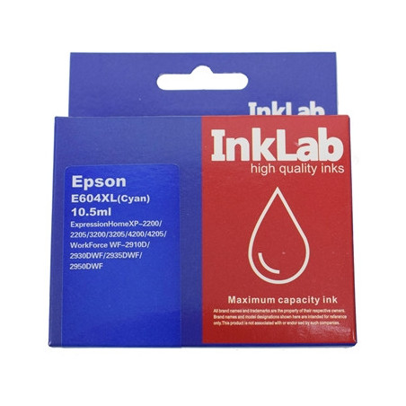 InkLab Cyan Compatible Ink Cartridge  High Yield - Replacement for 604XLC Printers
