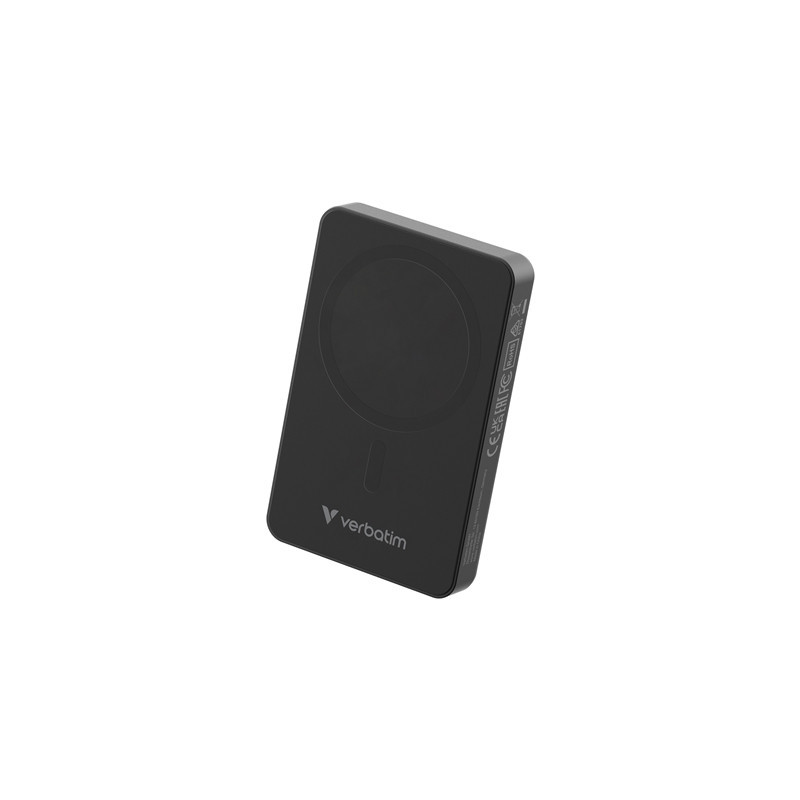 Verbatim Charge 'n' Go Essentials MagSafe Power Bank Wireless 10000mAh Black